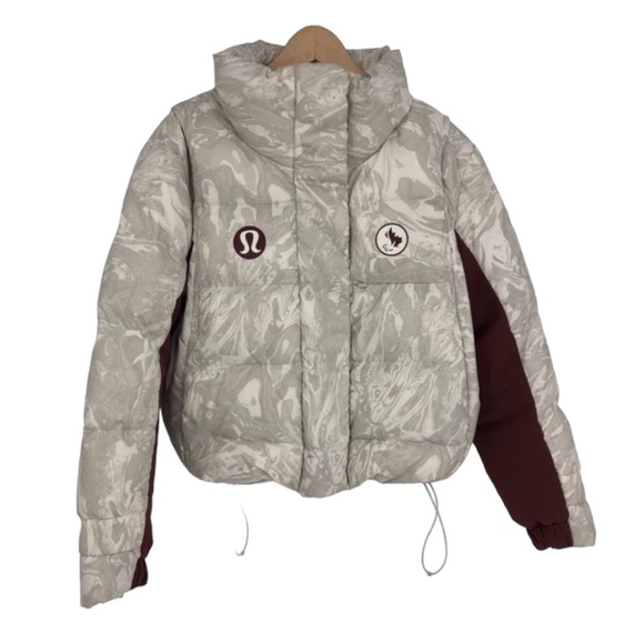 lululemon athletica Jackets & Blazers - Lululemon Team Canada Winter Olympic 2021 Down Puffer Jacket Ivory Red size 8